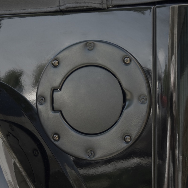Jeep Wrangler Fuel Tank Door - Rugged Ridge - Non-Locking - Black - `97-`06